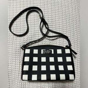 Black and White Checkered Kate Spade Crossbody
